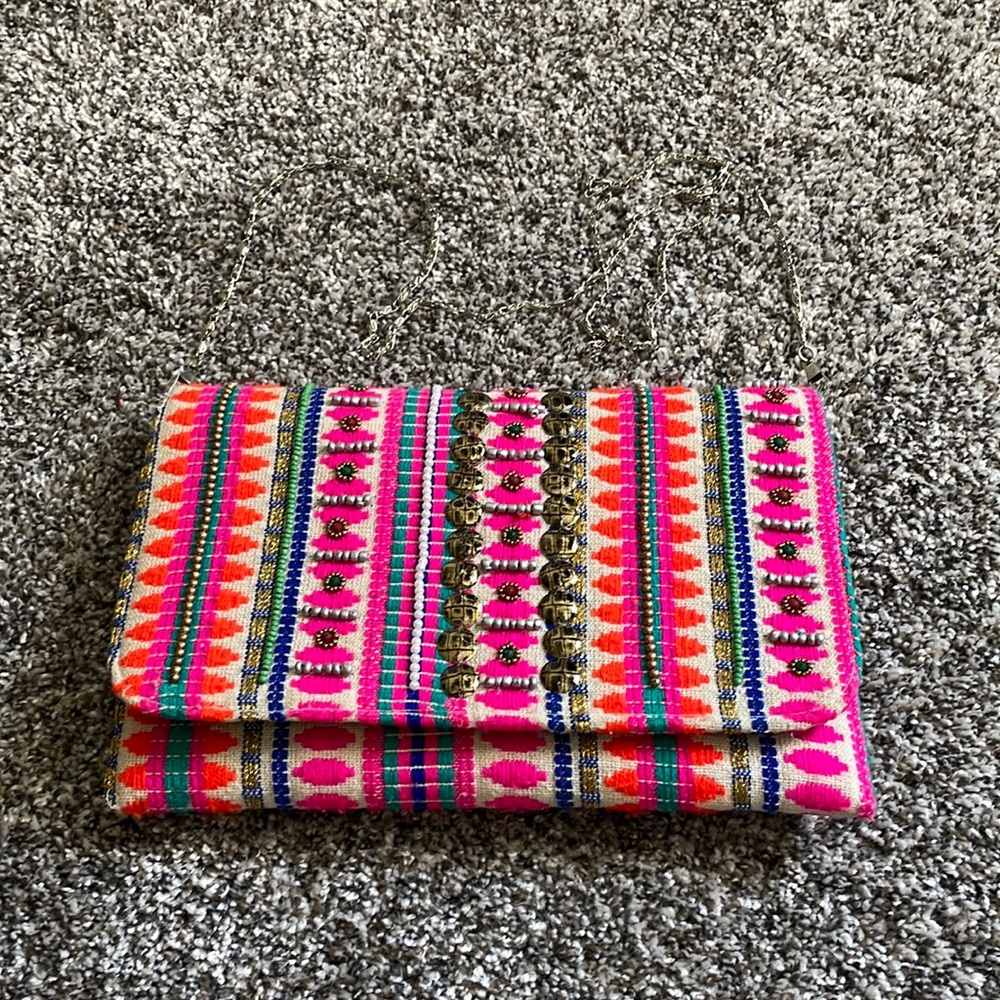 Colorful purse/clutch